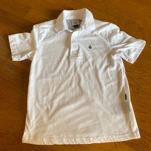 Volcom white polo